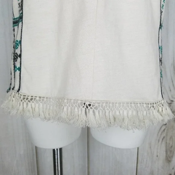 Madewell White Boho Embroidery Tank Top - Picture 5 of 10